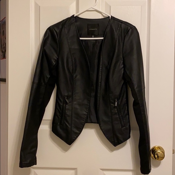 Dynamite Jackets & Blazers - Faux leather jacket.